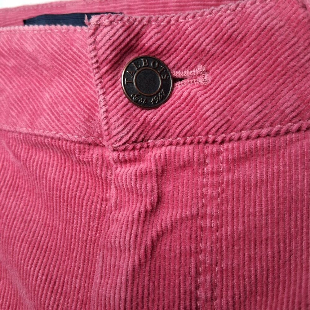 Talbots Corduroy Pants Women Size 2 Curvy Pink Rose Classic Corduroys BH684 - Picture 6 of 13
